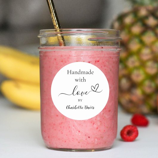 ラブネームブランドカラーの手作り ラウンドシール