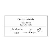ラブネーム付き手作り差出人住所 セルフインキングスタンプ (デザイン)