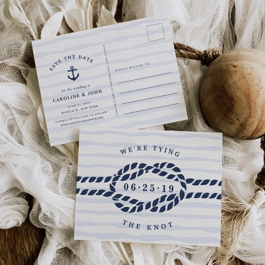 ラブノット日付の保存 案内ポストカード