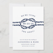 ラブノット日付カードを保存 セーブザデート (正面)