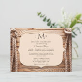 ラブノット5周年結婚式招待状 招待状 (スタンド正面)