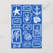 ラブノーツ フロム シー モダン カスタム QR ブライダルシャワー エンクロージャーカード (裏面)