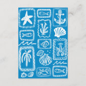 ラブノーツ フロム シー モダン カスタム QR ブライダルシャワー エンクロージャーカード (裏面)