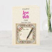 ラブノートの日 - 9月26日 カード (正面)