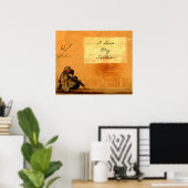 ラブノートオンザウォール軍隊恋しく思ズ・ユー ポスター (ホームオフィス)