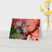 ラブノートカード カード (黄色い花)