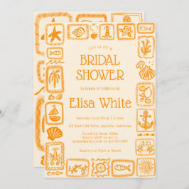 ラブノートズザシーブライダルシャワーモダンカスタム 招待状