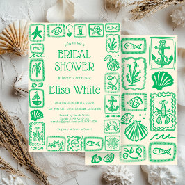 ラブノートズザシーブライダルシャワーモダンカスタム 招待状