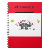 ラブノートブックネズミ ノートブック (正面)