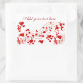 ラブノート_ 長方形シール (バッグ)