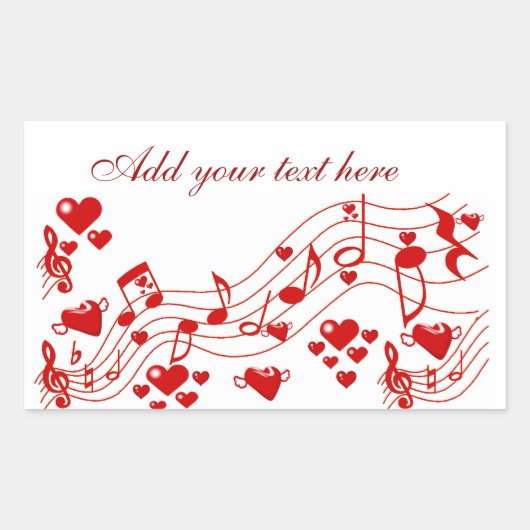 ラブノート_ 長方形シール (正面)