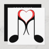 ラブノート：8音 招待状 (正面/裏面)