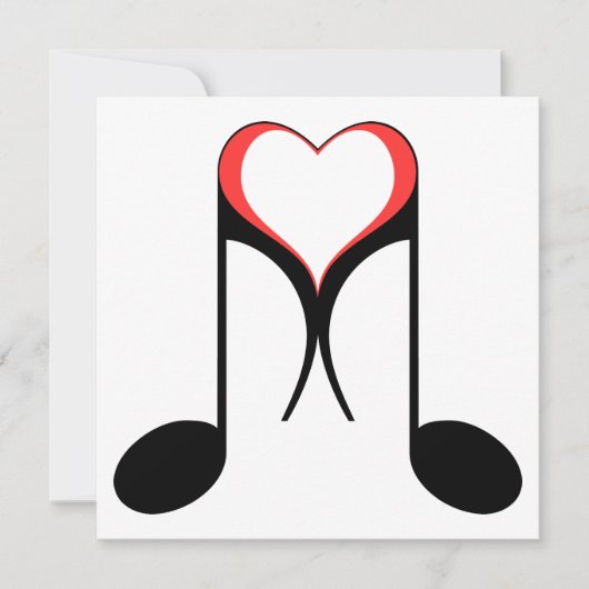 ラブノート：8音 招待状 (正面)