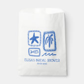 ラブノートfromシーキュートビーチカスタムブライダルシャワー フェイバーバッグ (正面)