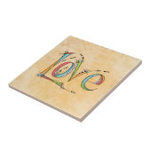 ラブハお洒落ンドレタリング タイル (側面)