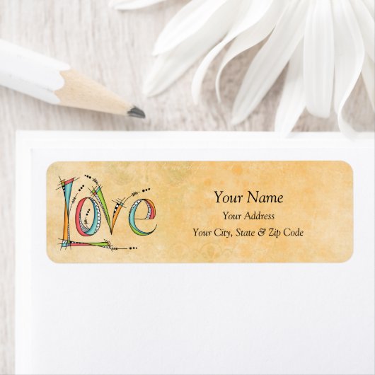 ラブハお洒落ンドレタリング ラベル (インサイチュ)