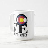 ラブハイランズランチコロラド15オズ コーヒーマグカップ (正面左)