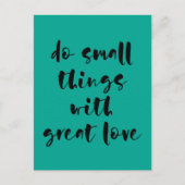 ラブハガキで小さ素晴らしなことをする ポストカード (正面)