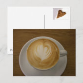 ラブハガキの入ったコーヒーから ポストカード (正面/裏面)