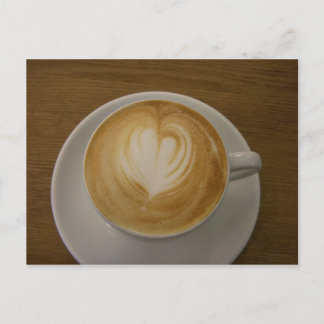 ラブハガキの入ったコーヒーから ポストカード