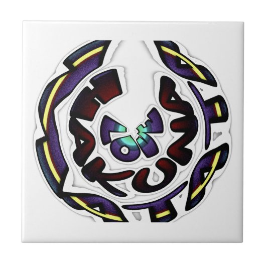 ラブハクナマタタアートプリント タイル (正面)