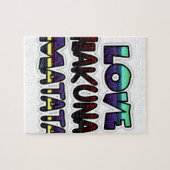 ラブハクナマタタギフト ジグソーパズル (横)