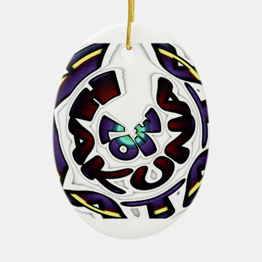 ラブハクナマタタラブギフト セラミックオーナメント (正面)