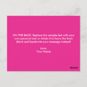 ラブハグキスズカワイトバレンタインデー ポストカード (裏面)