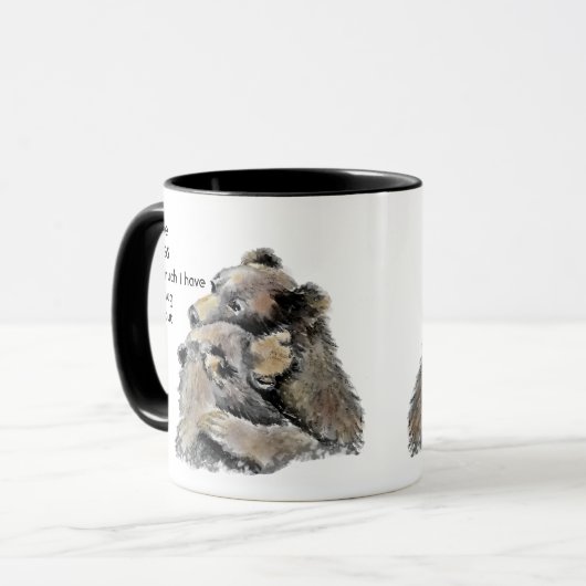 ラブハグ私は非常に多くのおもしろい引用文 マグカップ (正面左)