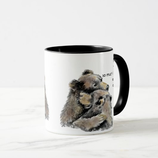 ラブハグ私は非常に多くのおもしろい引用文 マグカップ (正面右)