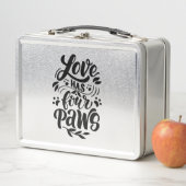 ラブハズフォーポーズドッグラバーアイディア メタルランチボックス (インサイチュ)