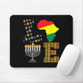 ラブハッピークワンザアアフリカマップキナーラキャンドルアフリック マウスパッド (マウス)