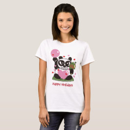 ラブハッピーラッキー神からの休日の挨拶 Tシャツ