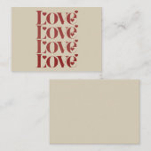 ラブハッピー バレンタインデー バレンタイン カップル ノートカード (正面/裏面)