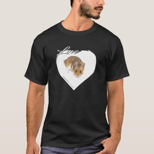 ラブハムスター恋人 Tシャツ (正面)