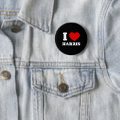 ラブハリスIハートハリスおもしろいファーストネームHarris 缶バッジ (インサイチュ)