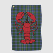 ラブハリファックスノバスコシアタータンチェックロブスターゴルフタオル ゴルフタオル (正面)