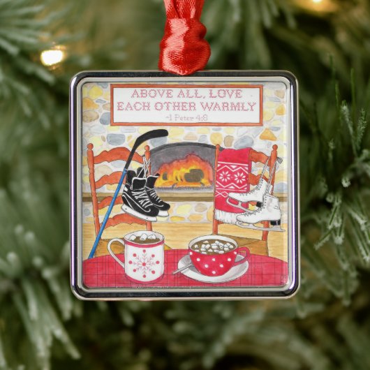 ラブハリーウォーター色聖なる書物、 経典クリスマス メタルオーナメント (ツリー)