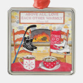 ラブハリーウォーター色聖なる書物、 経典クリスマス メタルオーナメント (正面)