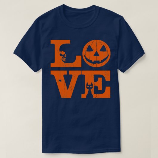 ラブハロウィン動揺して Tシャツ (デザイン正面)
