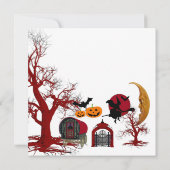 ラブハロウィン引用文不気味ウィッチワゴンカード (裏面)