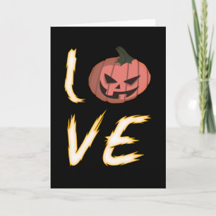 ラブハロウィーンカボチャの恐ろしい贈り物 カード