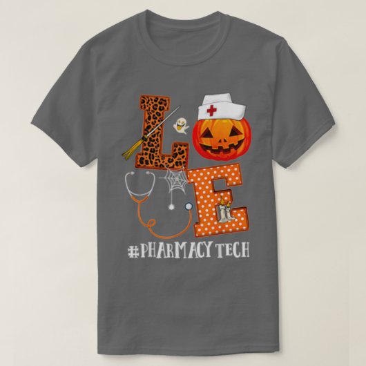 ラブハロウィーン薬局テックライフ Tシャツ (デザイン正面)