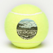 ラブハワイハートブラックサンドビーチ写真 テニスボール (裏面)