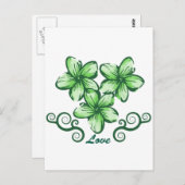 ラブハワイプルメリア ポストカード (正面/裏面)