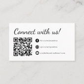 ラブハンドメイドヤーンクロシェで編んだ 名刺 (裏面)