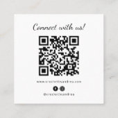 ラブハンドメイド糸かぎ籠で編み物 スクエア名刺 (裏面)