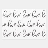 ラブハンドレタリング書道 ラッピングペーパーシート (正面2)