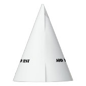 ラブハーツカスタムテキストクラフト用品 かわいい パーティーハット (裏面)