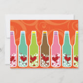 ラブハーツボトル ウィムジカル ブライダルシャワー パーティー 招待状 (裏面)